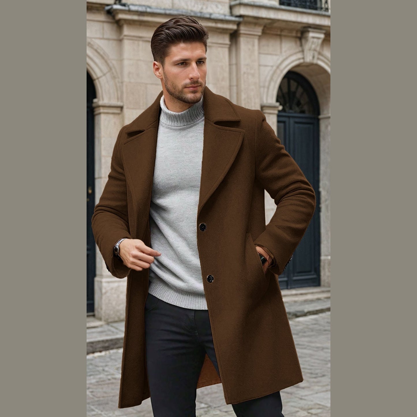 Men’s Coat Sewing Pattern – DIY Tailored Outerwear | Sizes XS-XXXL