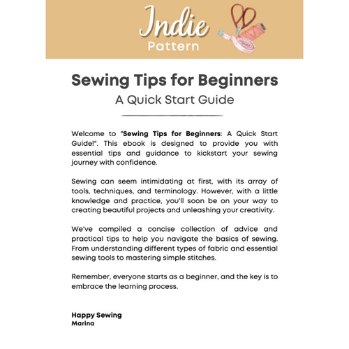 Sewing Tips for Beginners Ebook