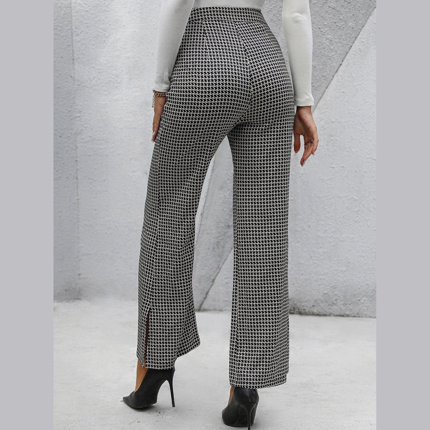 Flare-Leg Slit Pants Sewing Pattern – Trendy & Versatile