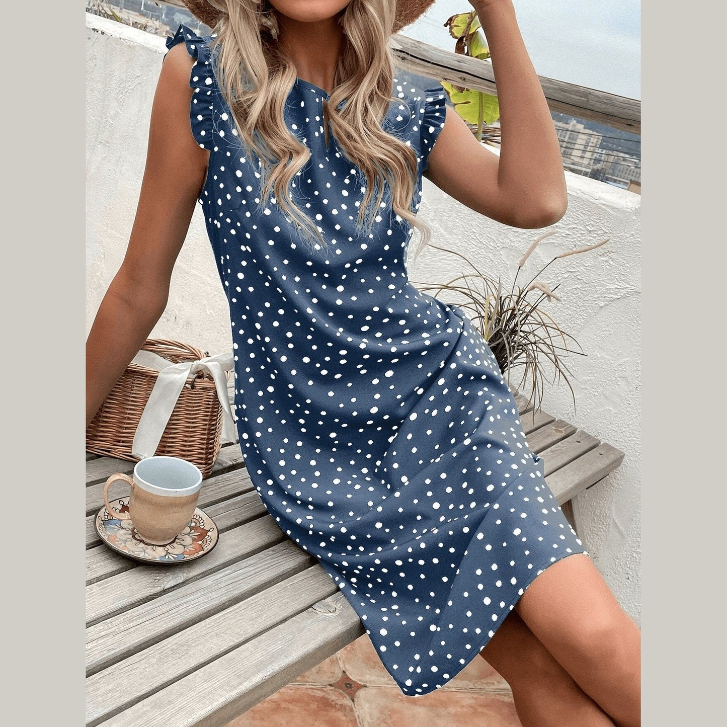 Easy Ruffle Dress Sewing Pattern – Women’s PDF XS-XXXL