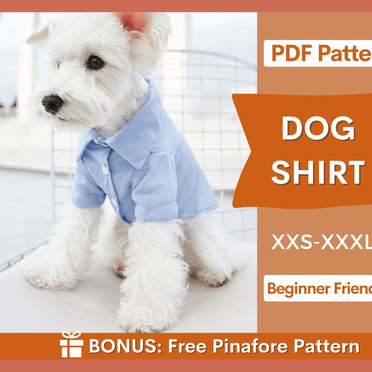 Dog Shirt Sewing Pattern - Simple & Stylish Dog Shirt Design