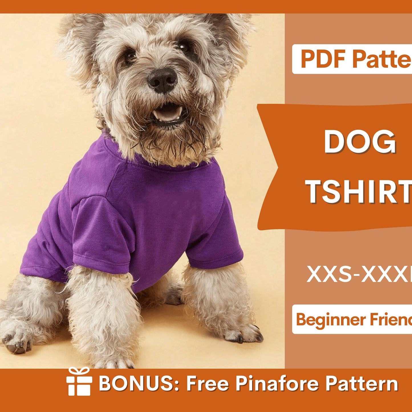 Dog T-Shirt Sewing Pattern - Comfortable and Easy-to-Make