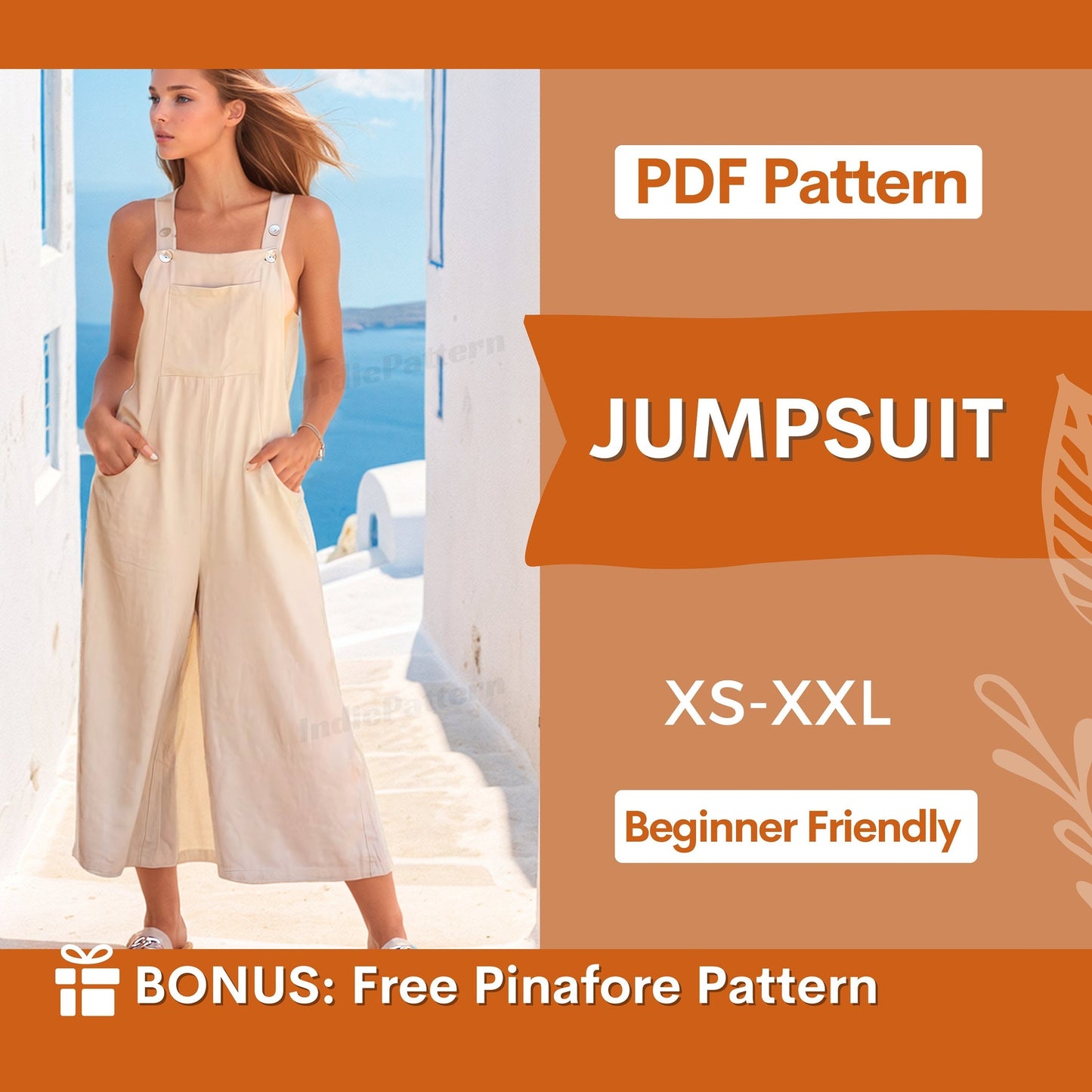 Loose Overalls Jumpsuit Pattern – Relaxed & Stylish Fit