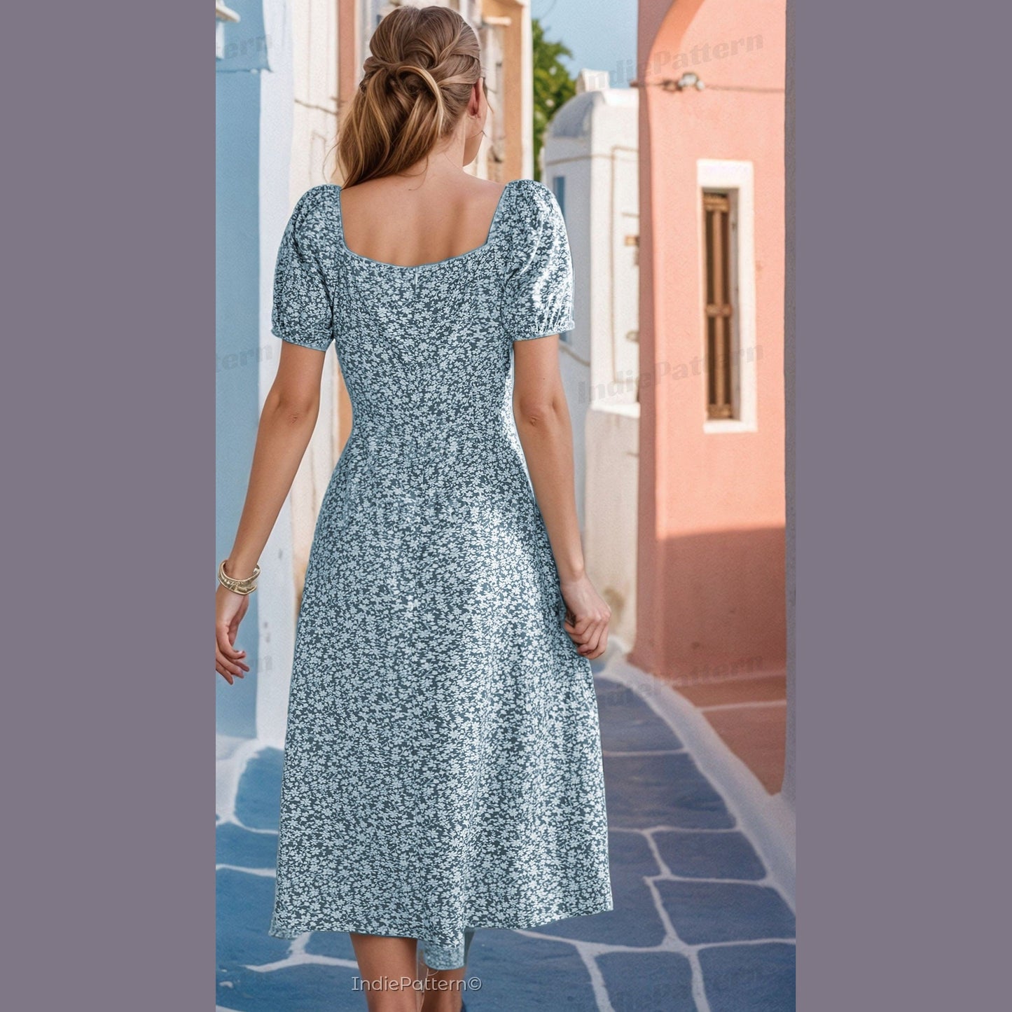 Slit Dress Sewing Pattern - Stylish Milkmaid Summer Dress