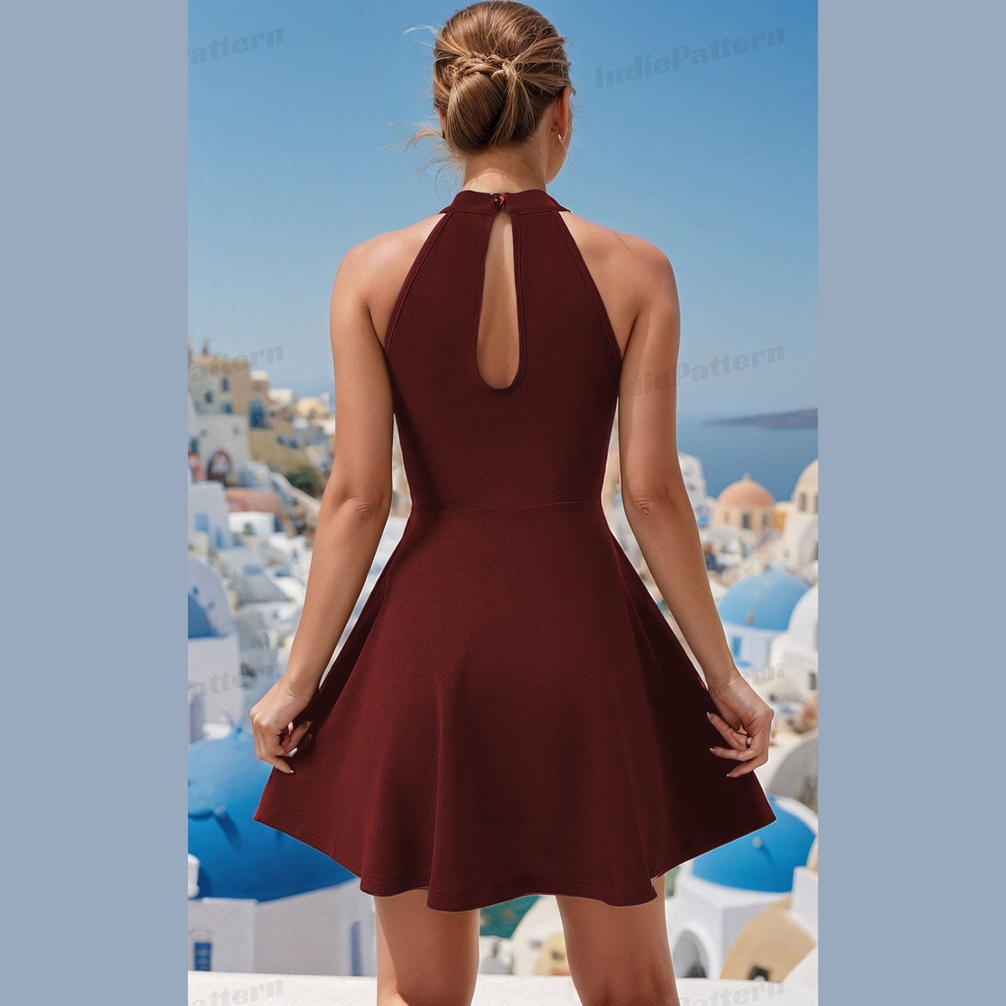 Halter Dress Sewing Pattern – Prom & Summer Dress Design