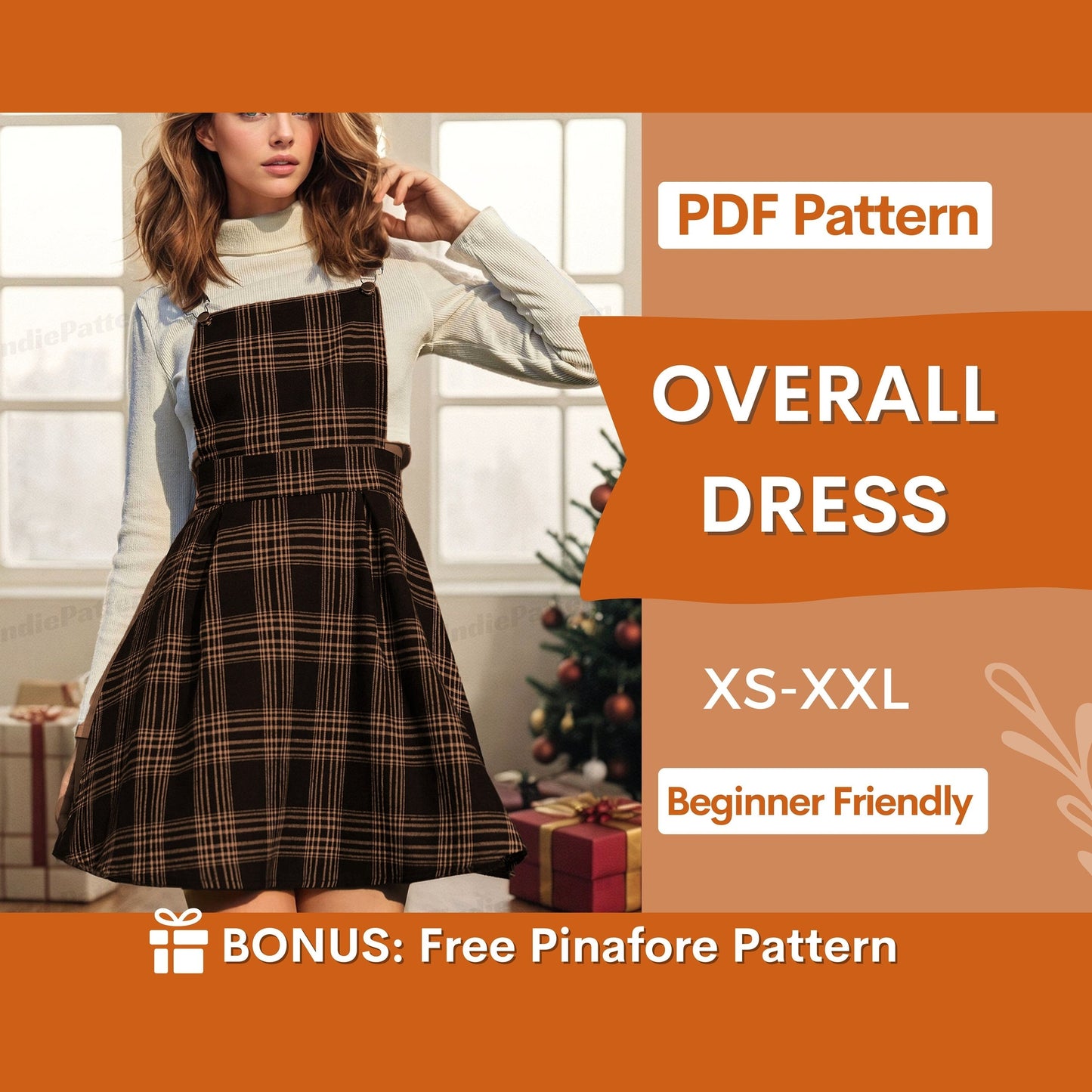 Beginner-Friendly Overall Dress Sewing Pattern | Pinafore Style