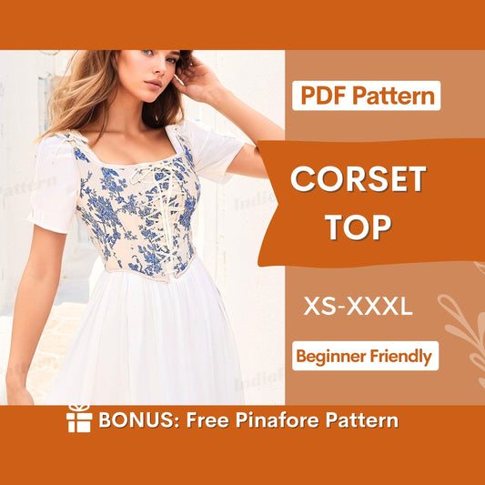 Corset Top Sewing Pattern – Easy & Beginner-Friendly Design