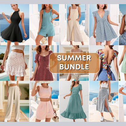 Summer Patterns Bundle - Dresses, Jumpsuits, Pants, Skirts & Shorts