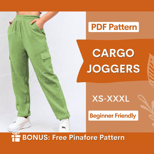 Joggers Sewing Pattern – Cargo-Style Sweatpants Design