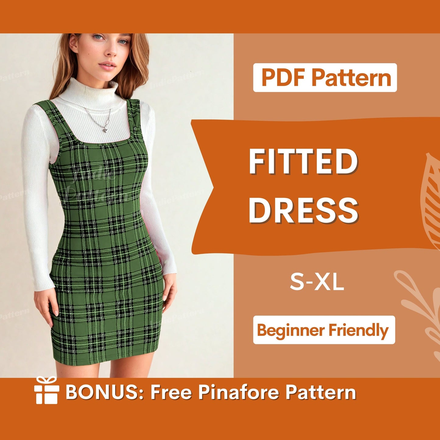 Bodycon Dress Sewing Pattern – Easy Fitted Dress for Beginners