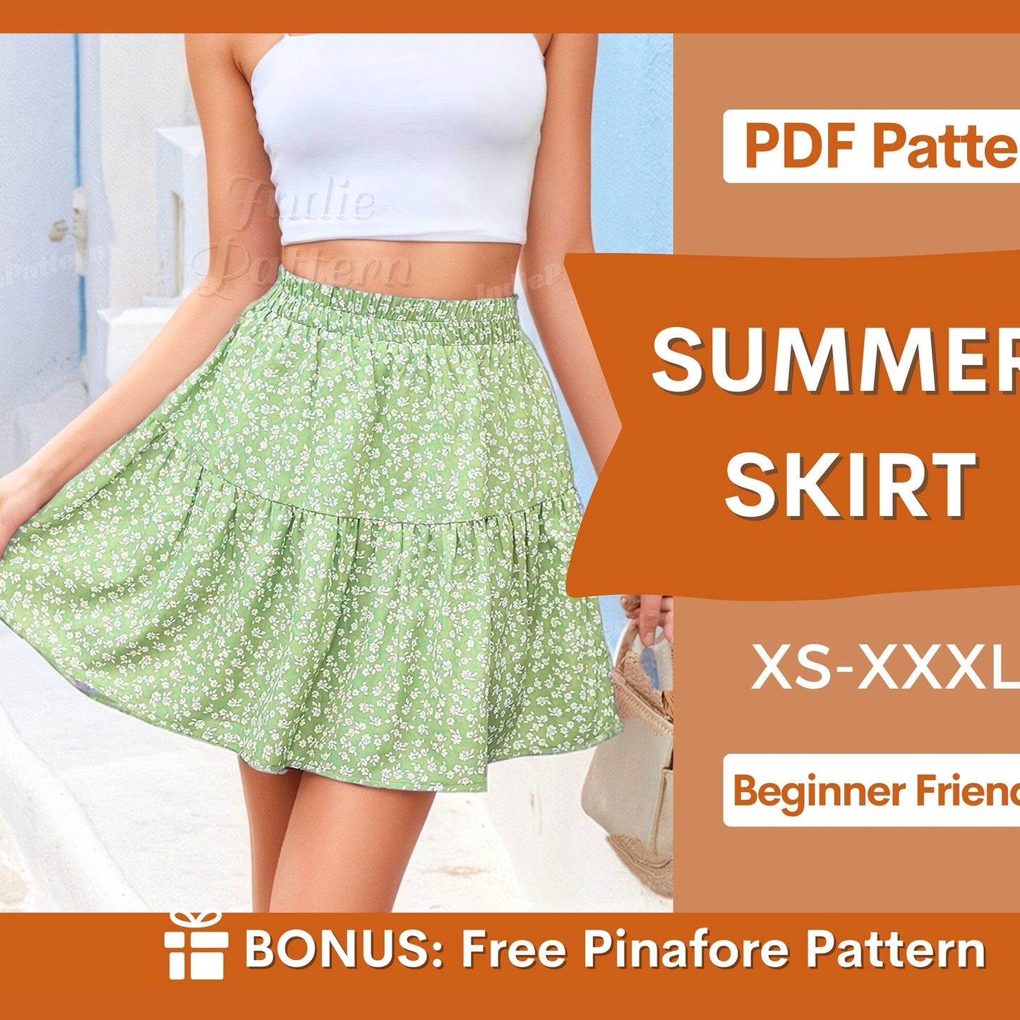 Mini Skirt Sewing Pattern | Easy-to-Follow PDF for Beginners