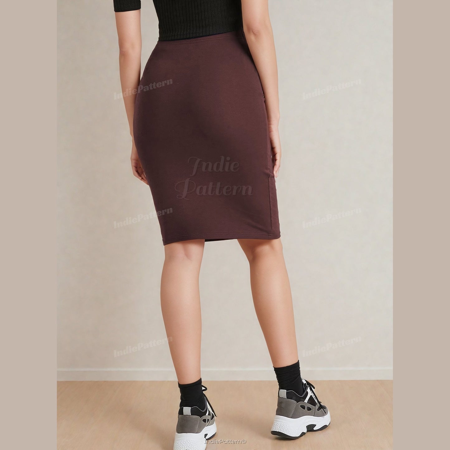 High-Waisted Pencil Skirt Sewing Pattern | Formal Tubular Skirt