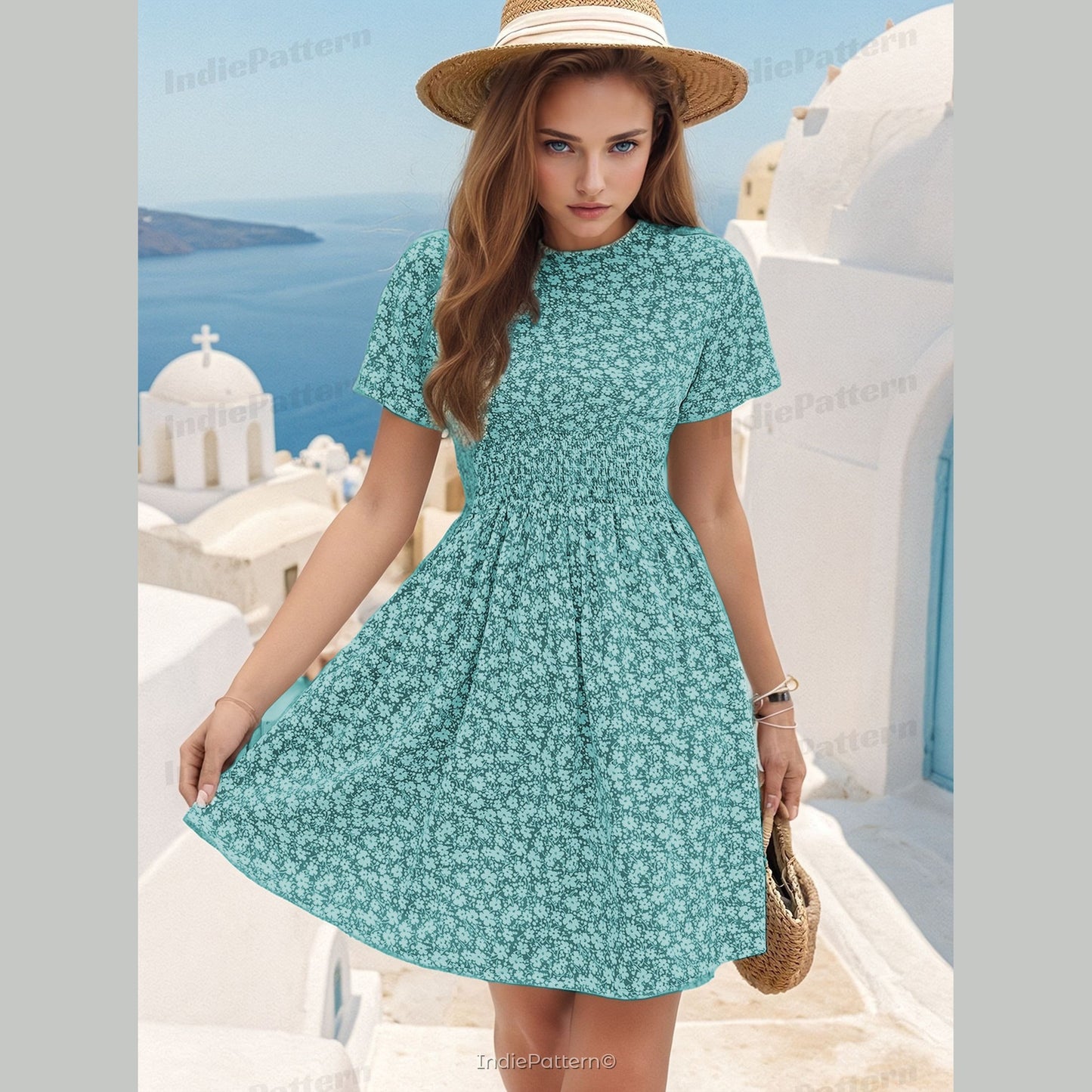 Women’s A-Line Dress Sewing Pattern for Summer Style