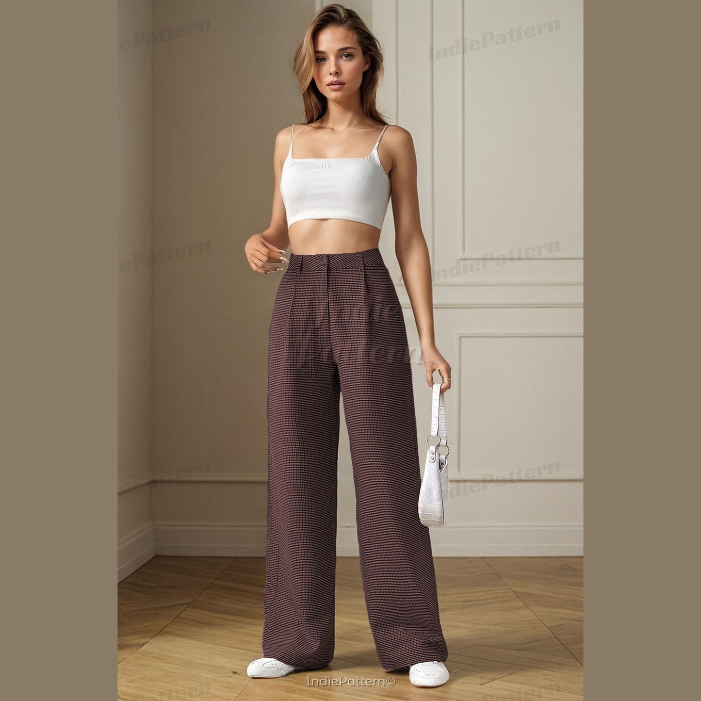 Pants Pattern for Women | XS-XXXL | Sewing Patterns | Trousers Sewing Pattern | Wide Leg Pants Pattern | Sewing Pattern Pants Women Sewing