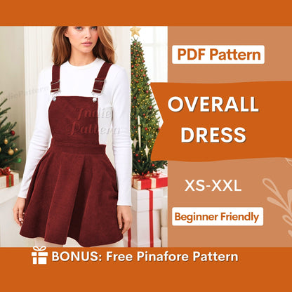 Chic Overall Dress Sewing Pattern | Digital PDF Guide