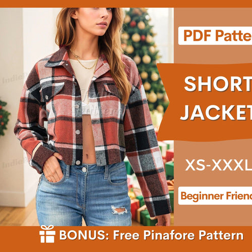 Trendy Short Jacket Sewing Pattern - Stylish Shacket Design