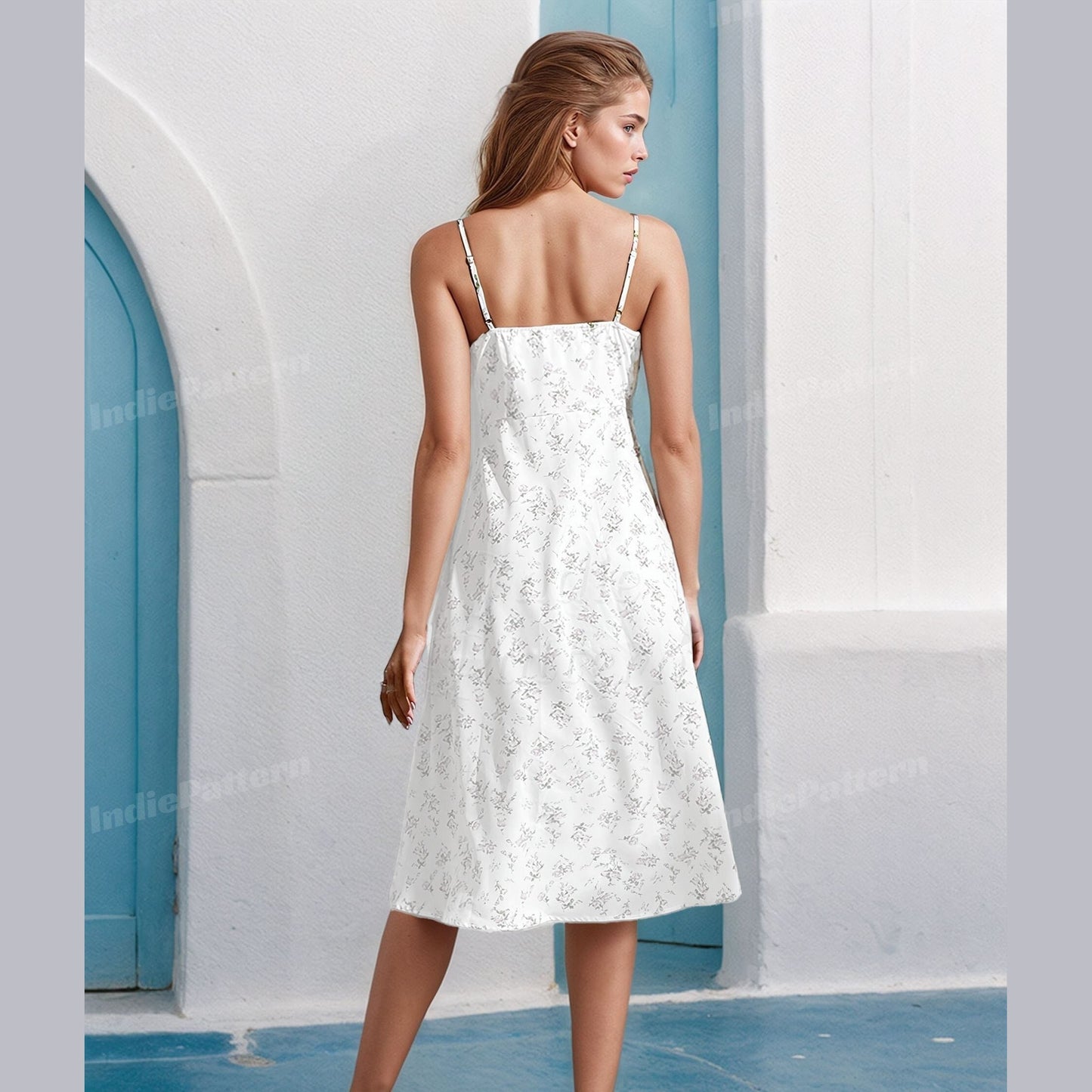 Slit Dress Sewing Pattern for Women - Summer Dress Design