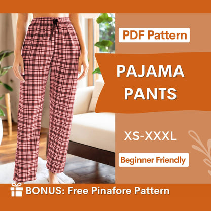 Pajama Pants Sewing Pattern | Lounge Pants for Women