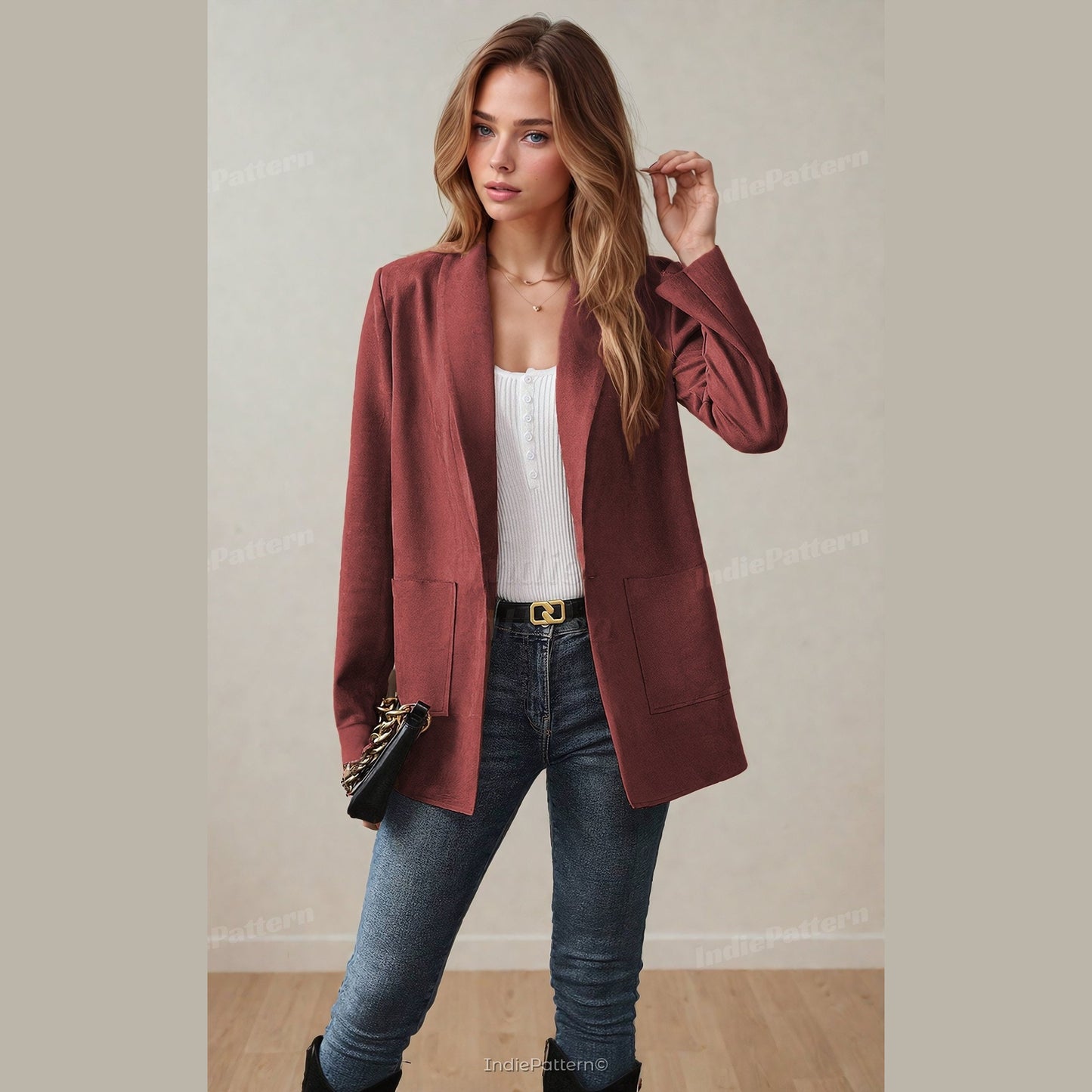 Blazer Women Sewing Pattern - Trendy Jacket and Coat PDF Pattern