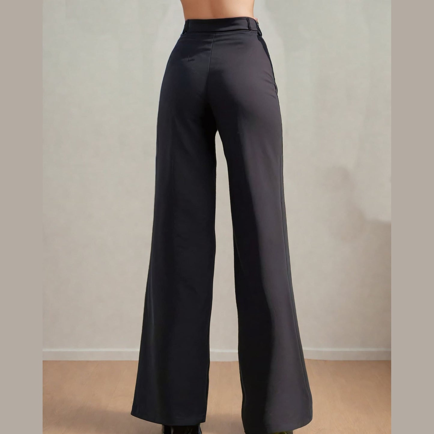 Trendy Wide-Leg Pants Sewing Pattern - High-Waisted Design