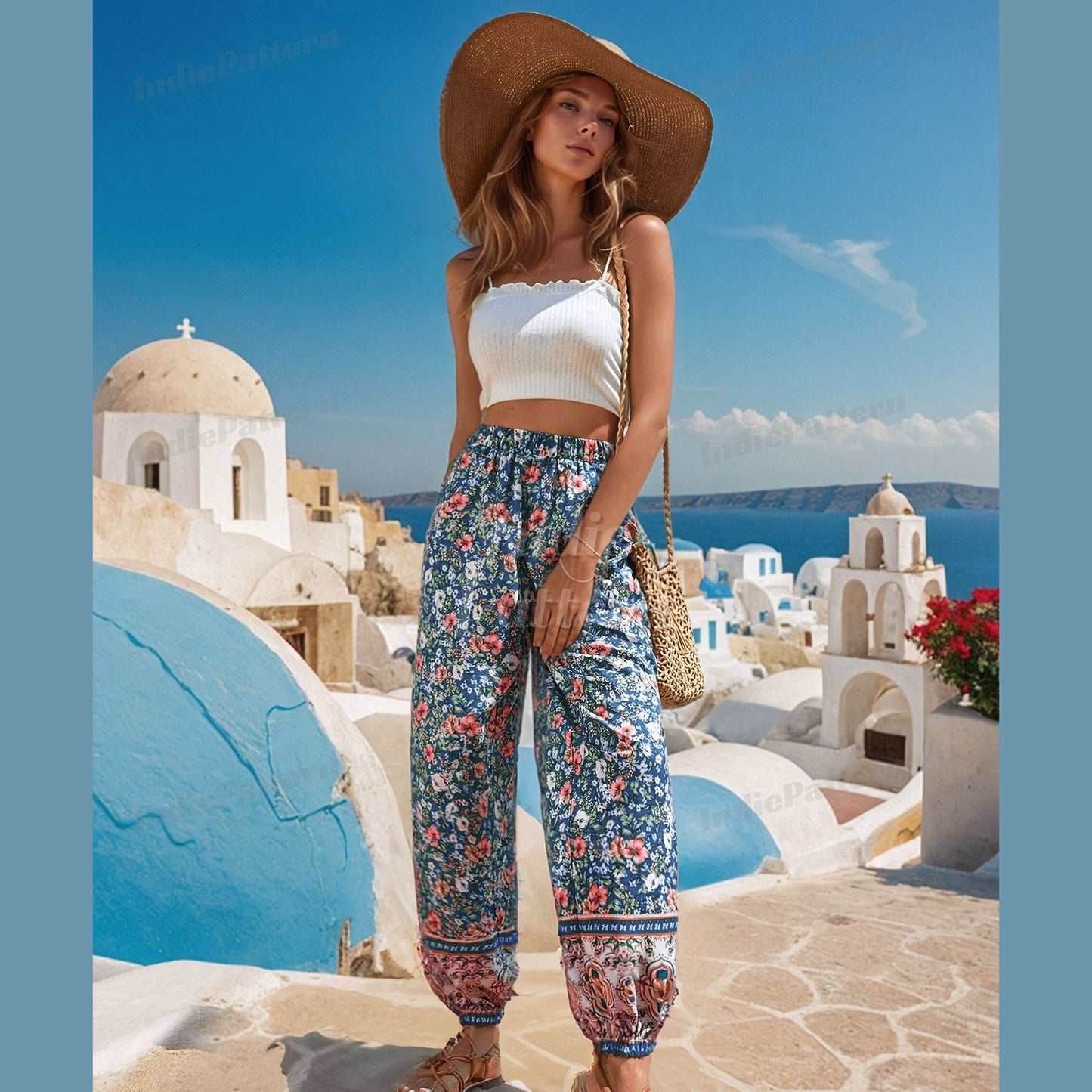 Comfy Harem Pants Sewing Pattern | Summer Pants for Women