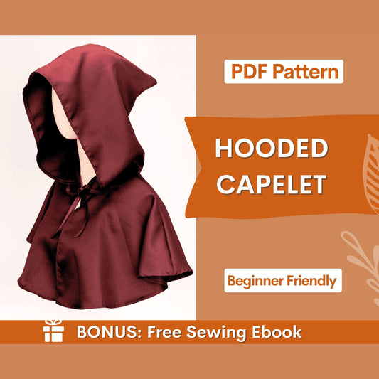 Hooded Capelet Sewing Pattern – Cosplay & Medieval Style