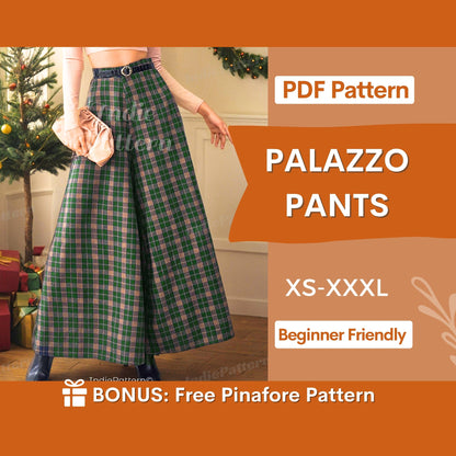 Palazzo Pants Sewing Pattern | Wide-Leg Women’s Design