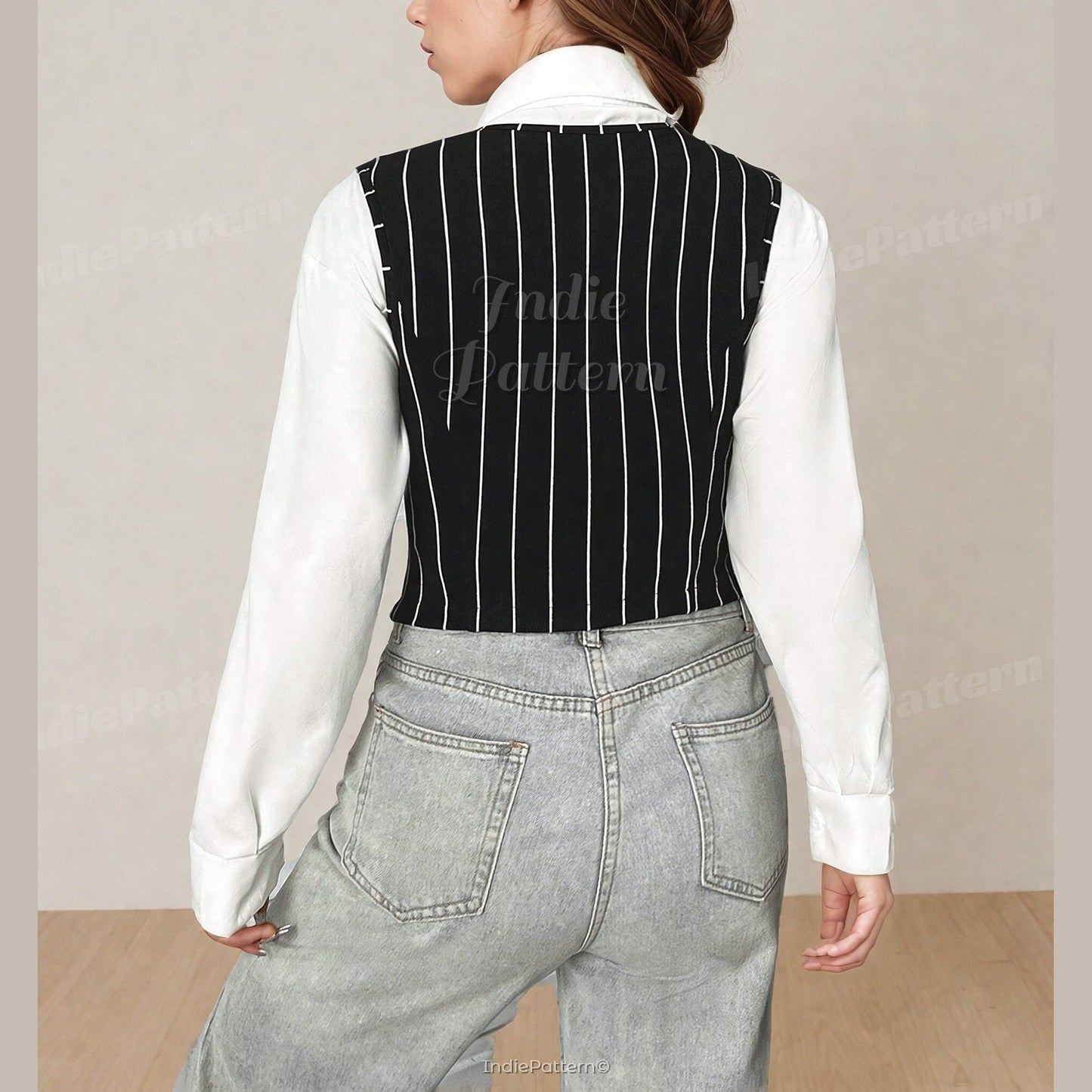 Vest and Shirt Sewing Pattern - Classic Waistcoat Design