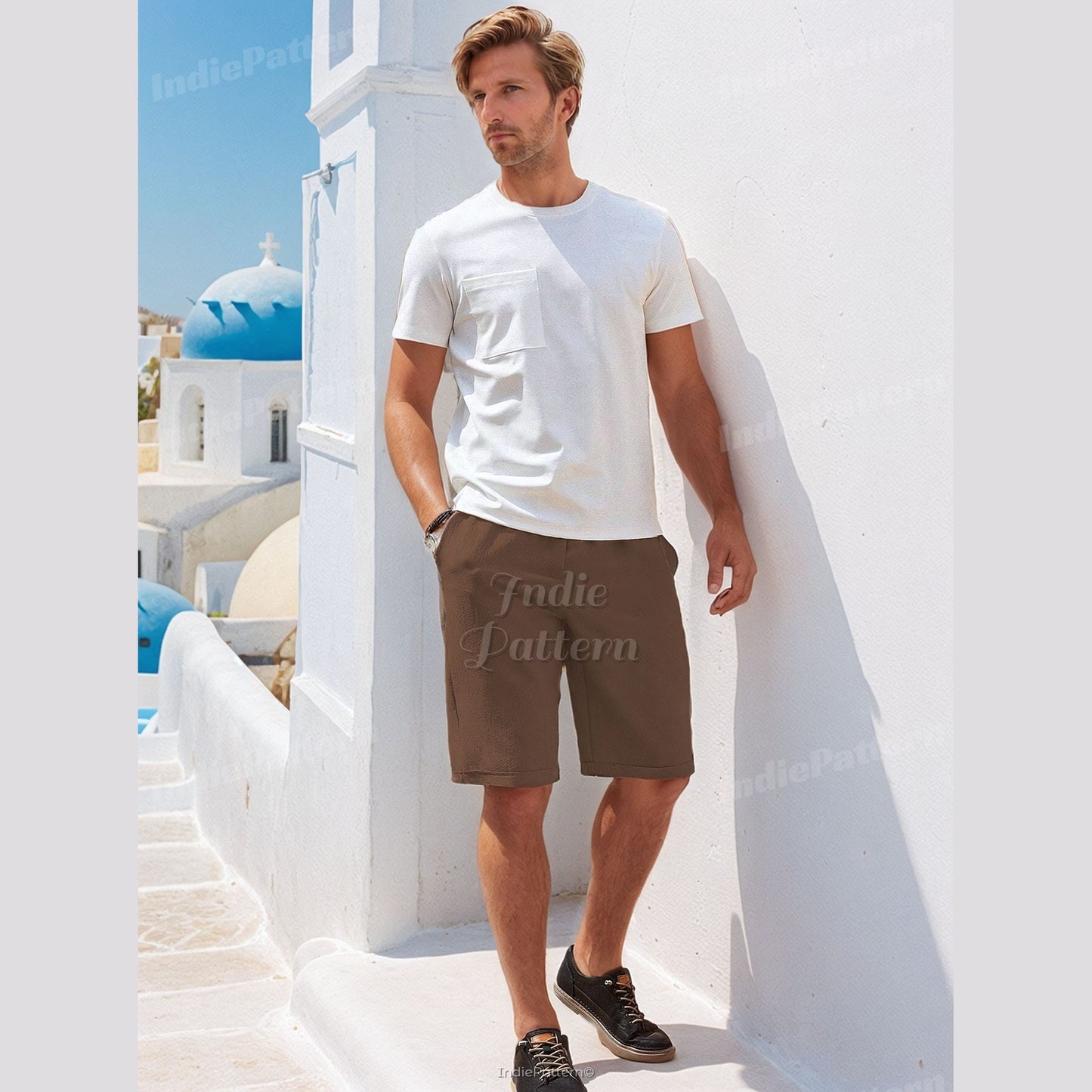 Easy Shorts with Elastic Waistband Sewing Pattern for Men | Quick & Beginner Friendly