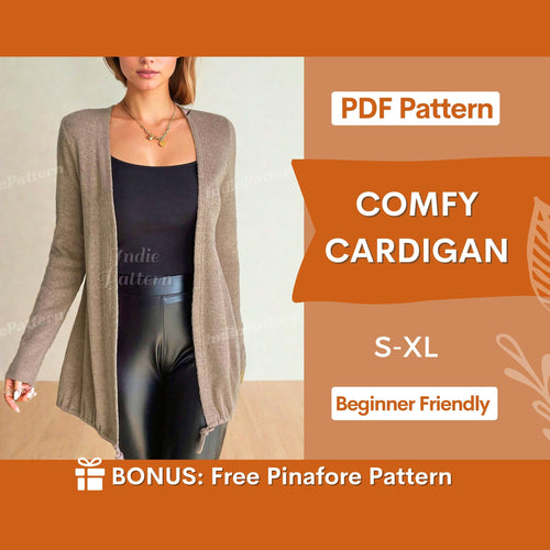 Comfy Cardigan Sewing Pattern – Easy Robe for Women