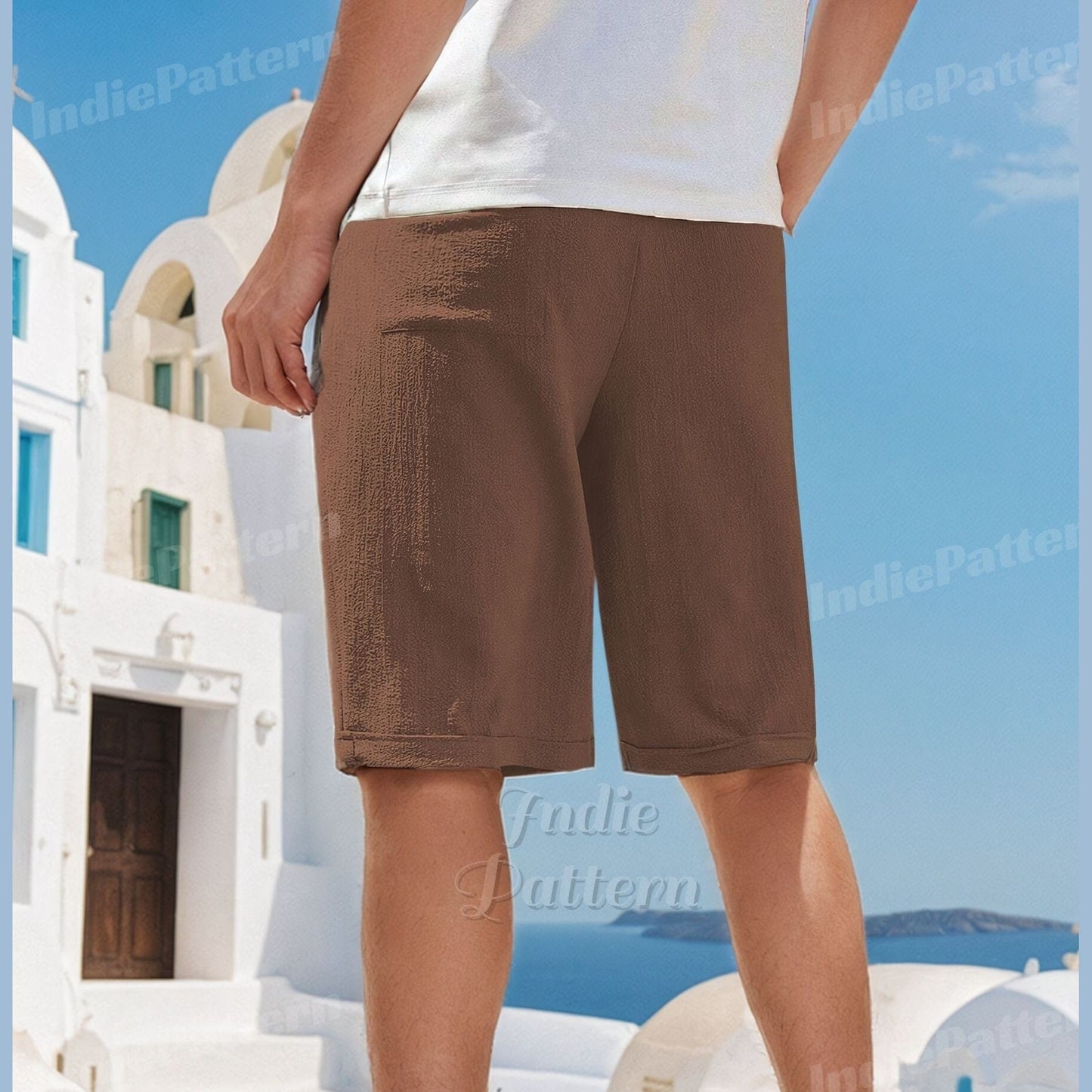 Easy Shorts with Elastic Waistband Sewing Pattern for Men | Quick & Beginner Friendly