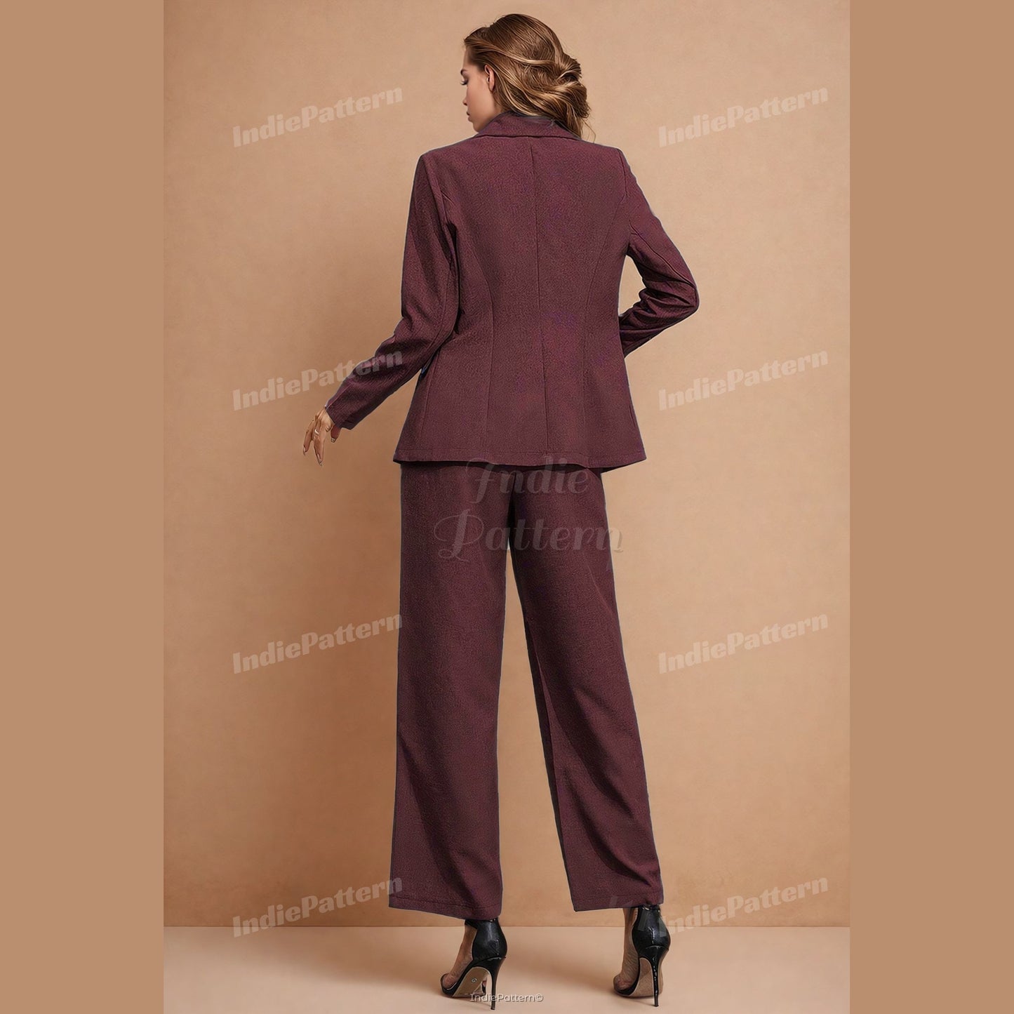 Suit Set Sewing Pattern | Blazer Sewing Pattern | Pants Pattern Women | Suit Pants Pattern |  Women Sewing Pattern | Suit Patterns Women