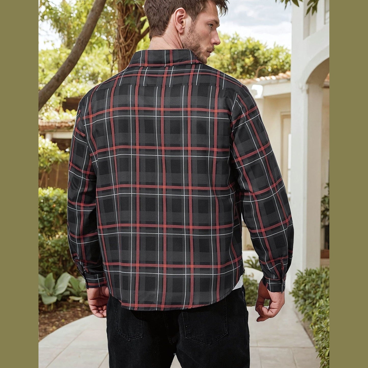 Men's Button Shirt Sewing Pattern | S-XXXL with Step-by-Step Instructions