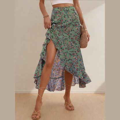 Summer Skirt Pattern - Ruffle Hem Skirt Sewing Pattern for Women