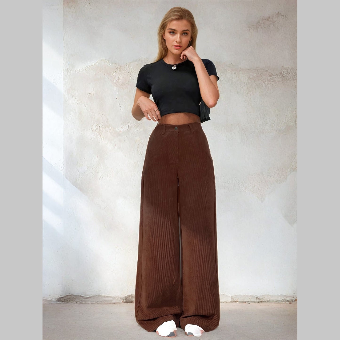 Baggy Pants Sewing Pattern | Wide-Leg High-Waisted Pants