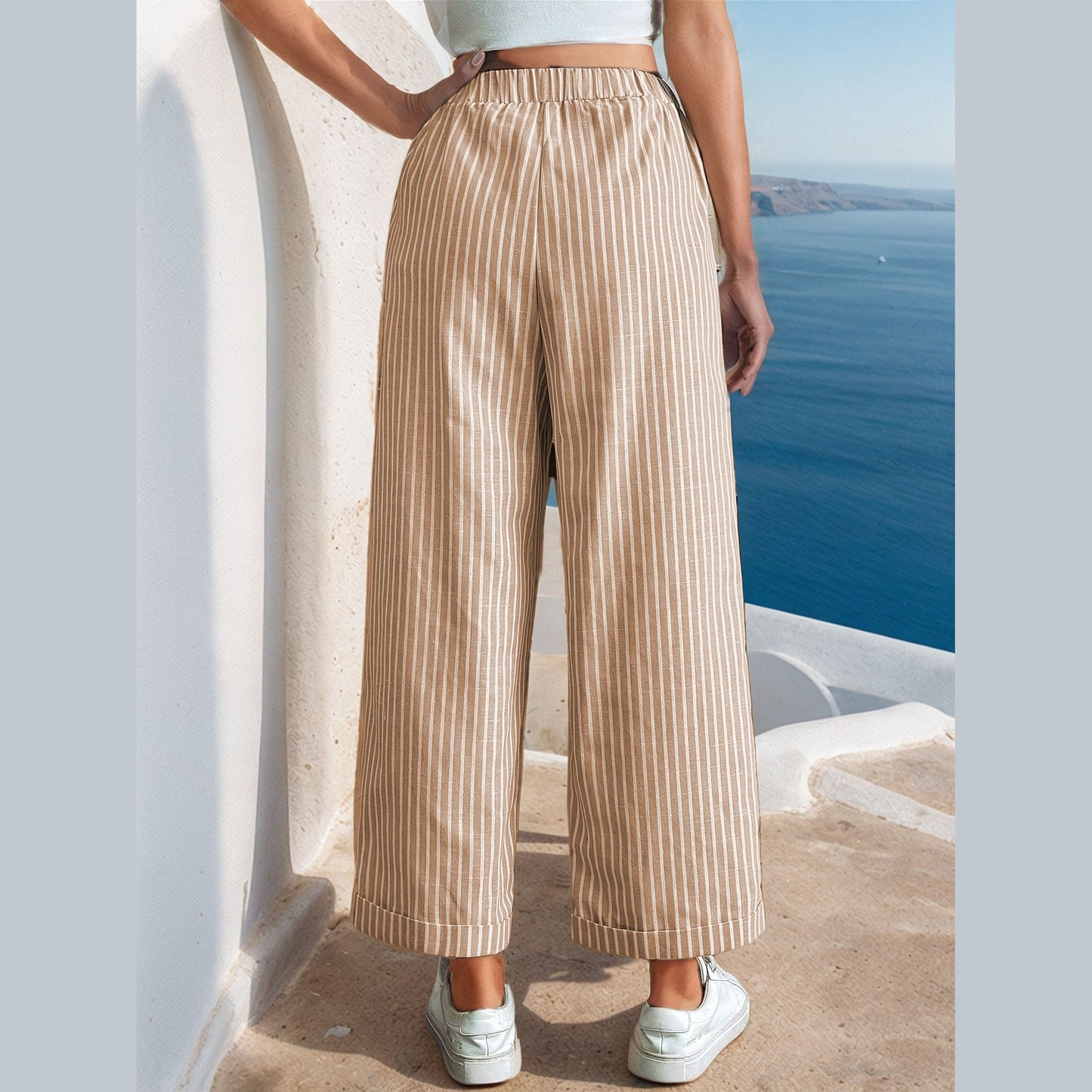 Crop Wide-Leg Pants Sewing Pattern | Stylish Summer Design