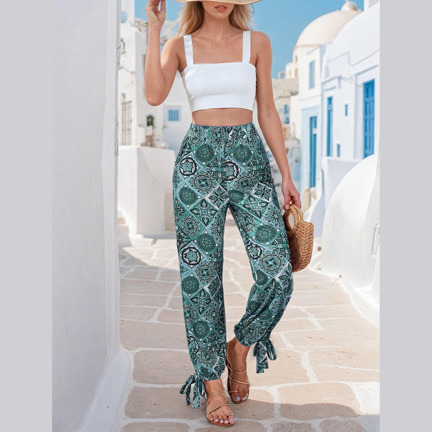 Slit Harem Pants Sewing Pattern | Summer Pants for Beginners