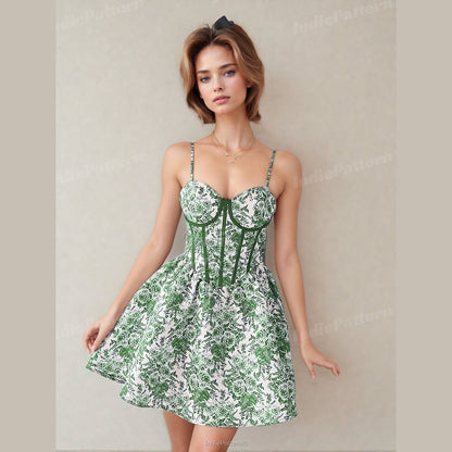 Bustier Dress Sewing Pattern – Elegant Dress for Women