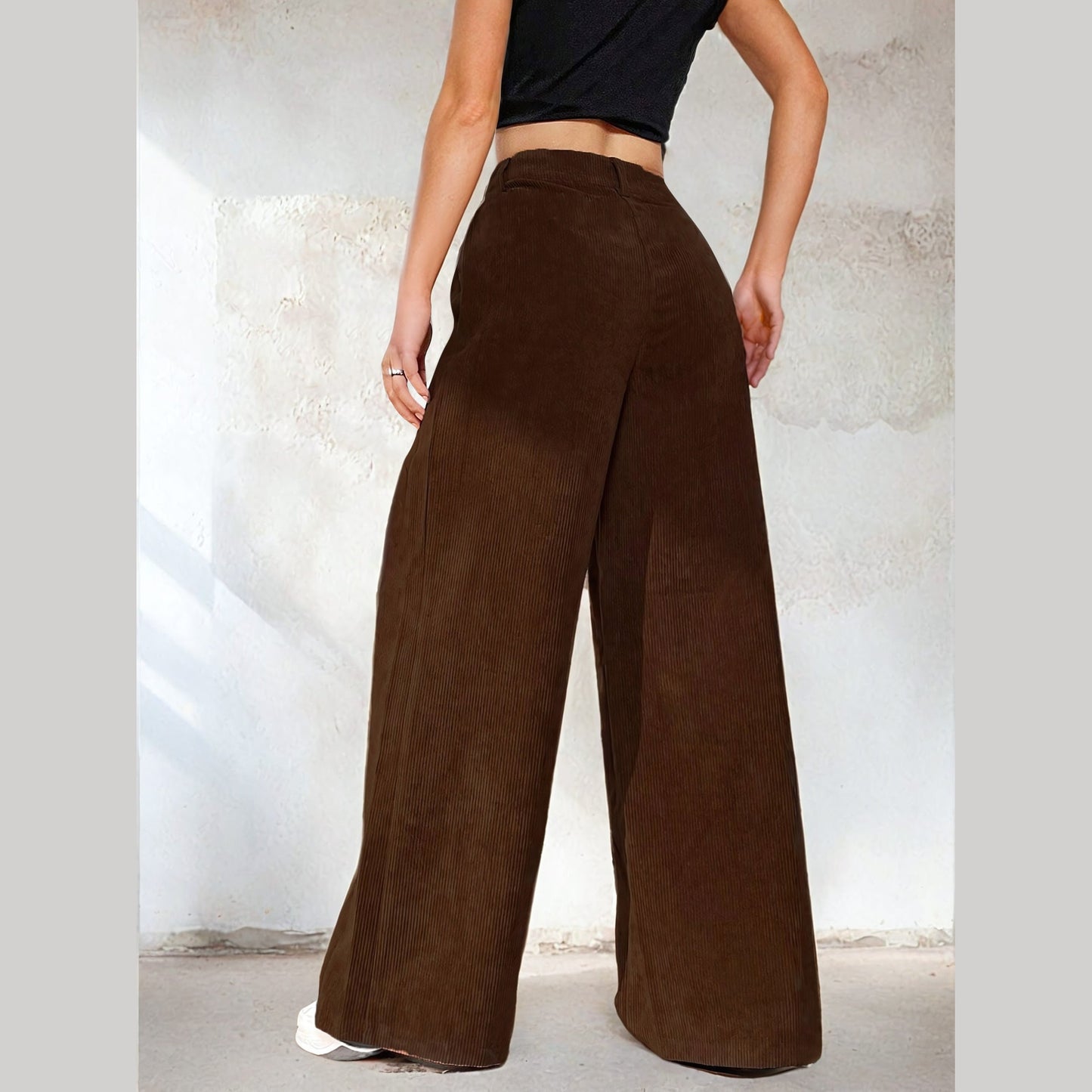 Baggy Pants Sewing Pattern | Wide-Leg High-Waisted Pants