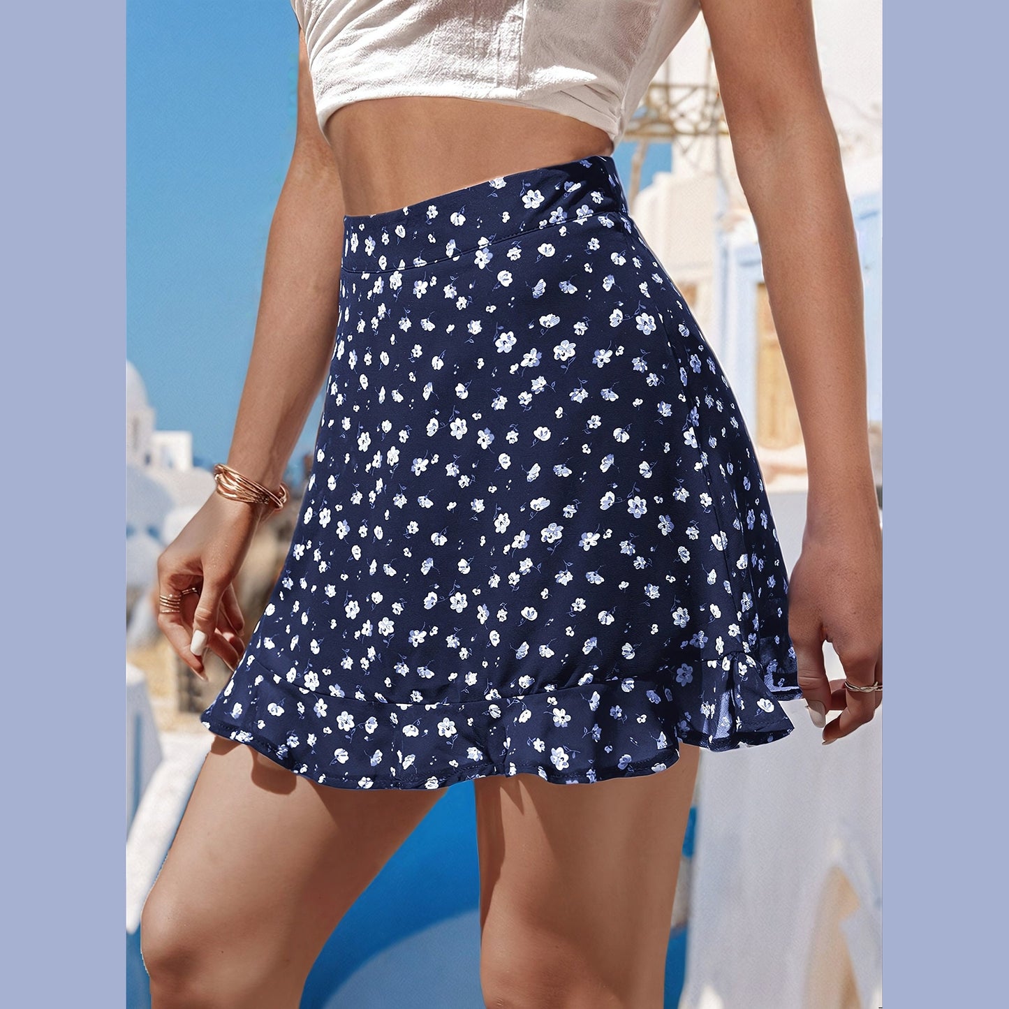 Mini Skirt Sewing Pattern | Ruffled Design for Summer Outfits