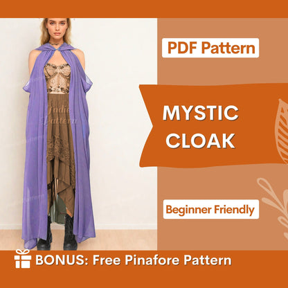 Mystic Cloak Sewing Pattern | Medieval Cape for Costumes