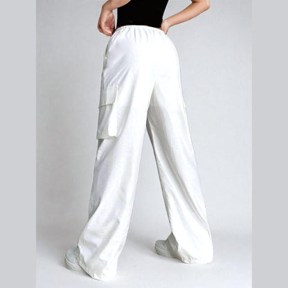 Elastic Waist Cargo Pants Pattern – Wide Leg Pants for Women