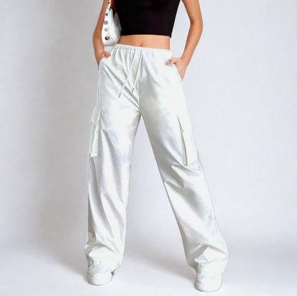 Elastic Waist Cargo Pants Pattern – Wide Leg Pants for Women