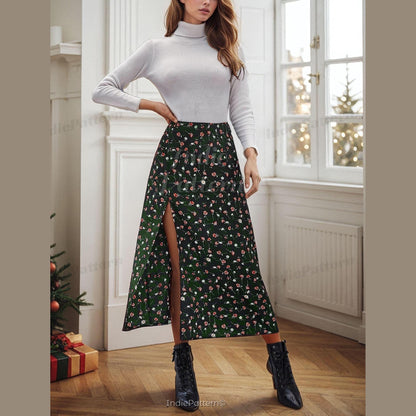 Maxi Skirt Sewing Pattern (XS-XXXL) | Beginner-Friendly PDF Pattern