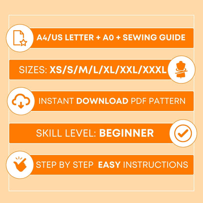 Beginner Pinafore Dress Sewing Pattern | Jumper Overall Dress PDF