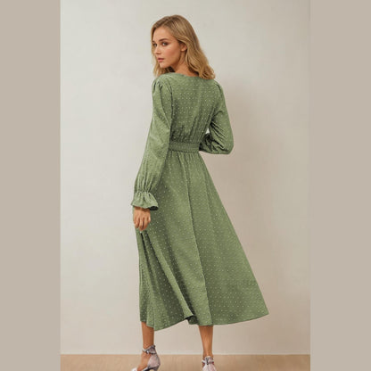 Long-Sleeved Maxi Dress Sewing Pattern – Women’s PDF Guide