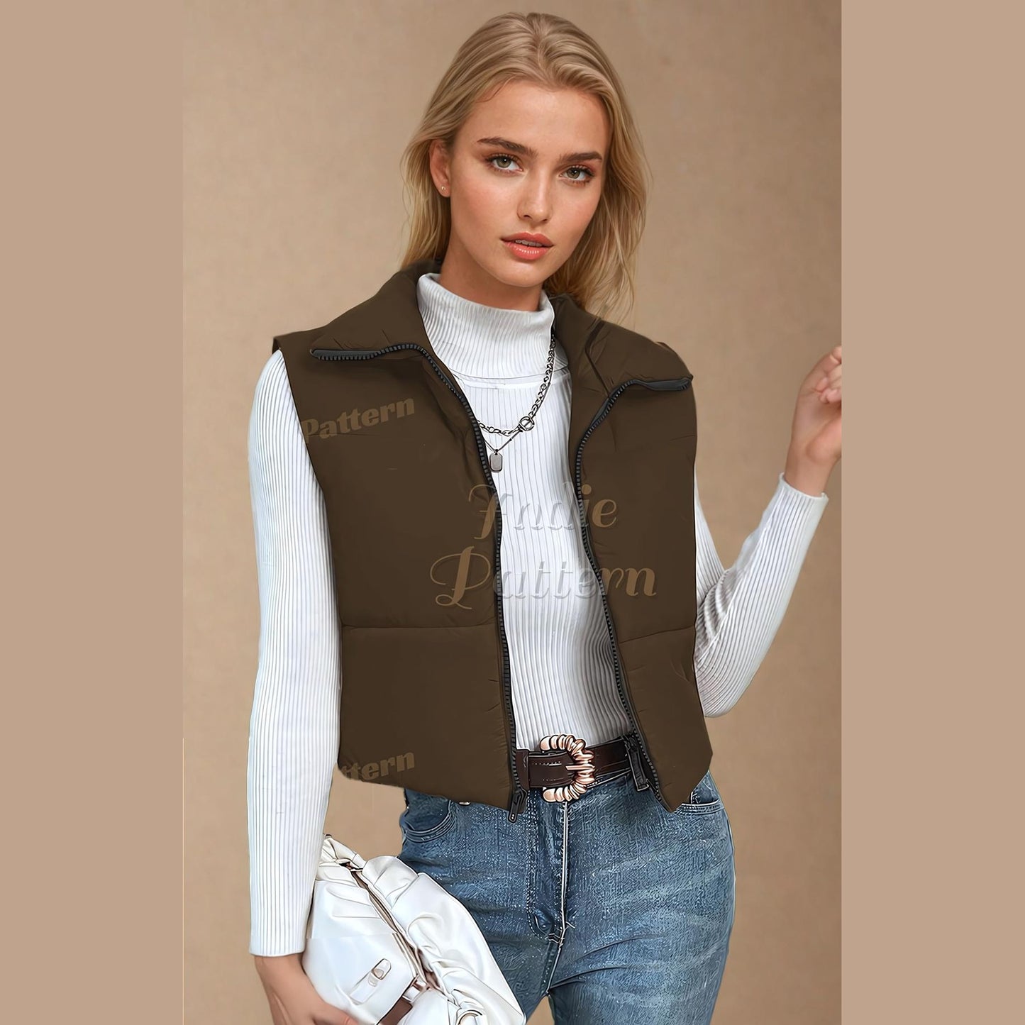 Puffer Vest Sewing Pattern | Puffer Vest | Jacket Pattern | Sewing Pattern Puffer Vest | Coat Sewing Pattern, Vest Jacket Coat Pattern Women