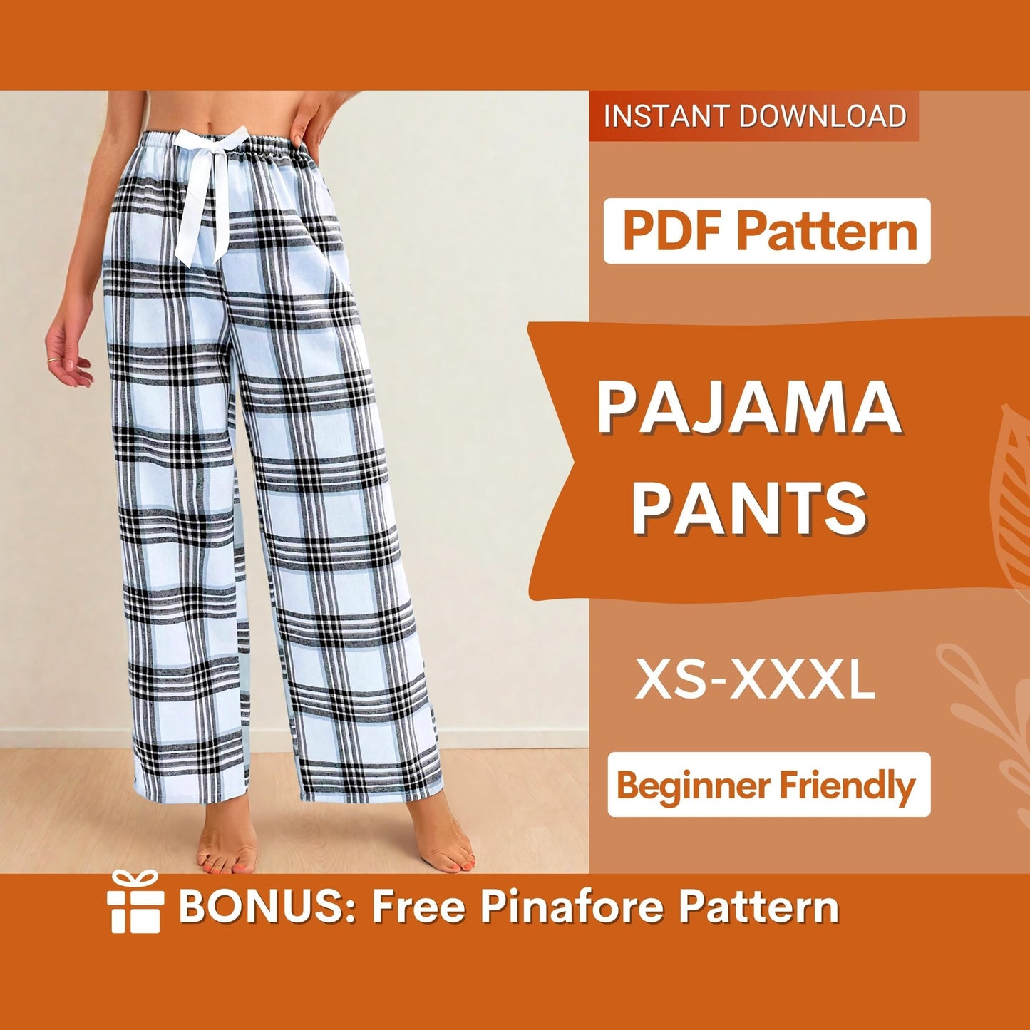 Women’s Pajama Pants Sewing Pattern - Beginner Friendly