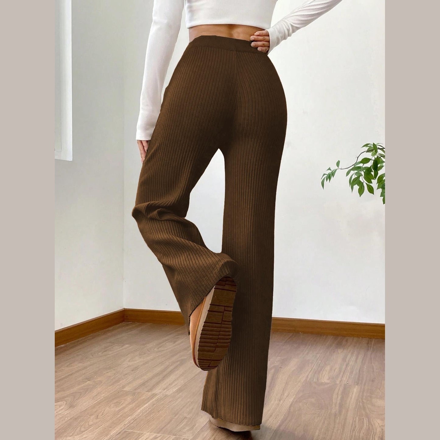 Flare-Leg Pants Sewing Pattern – High-Waisted Style