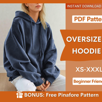 Oversized Hoodie Sewing Pattern | Cozy Loungewear Design